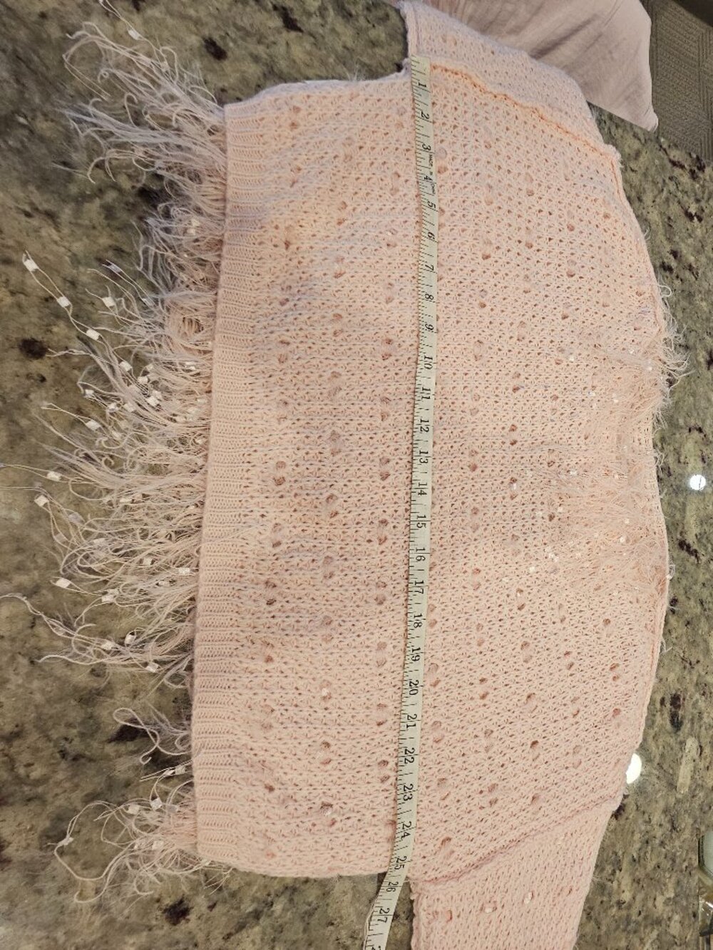 Willow and Root Pink Fuzzy Eyelash Knit Cropped Sweater size S - Picture 16 of 16